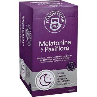 Melatonina y Pasiflora Pompadour 15 bolsitas.