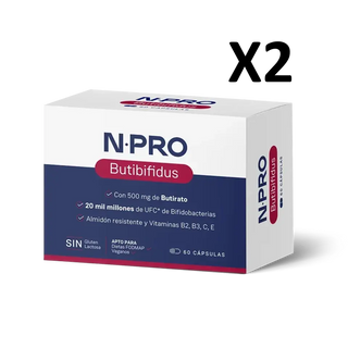 Pack 2 unidades Butibifidus 60 cápsulas NPro
