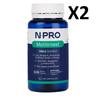 Pack 2 unidades Motilintest Mibiota 60 cápsulas NPro