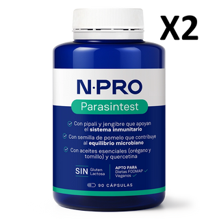 Pack 2 unidades Parasintest 90 cápsulas NPro
