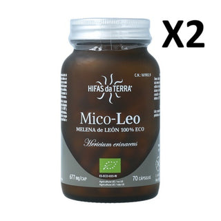 Pack 2 unidades Mico-Leo Hifas da Terra 70 cápsulas