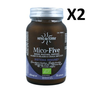 Pack 2 unidades Mico-Five + Chaga Hifas da Terra 70 cápsulas