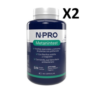 Pack 2 unidades Metanintest 90 cápsulas NPro
