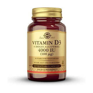 Solgar Vitamina D3 4000 UI (100 μg) 60 cápsulas vegetales