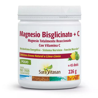 Magnesio Bisglicinato + C 226 gramos Sura Vitasan