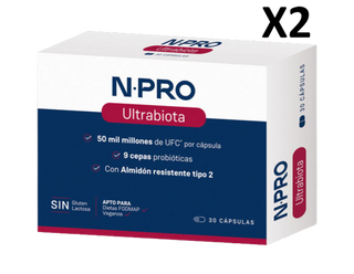 Pack 2 unidades Ultrabiota 30 cápsulas NPRO