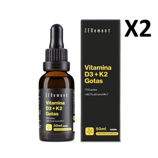 Pack 2 unidades Vitamina D3+K2 Gotas Zenement