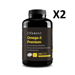 Pack 2 unidades Omega 3 Premium - 120 Cápsulas blandas Zenement
