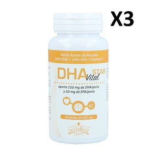 Pack 3 unidades DHA Vital Jellybell 60 perlas