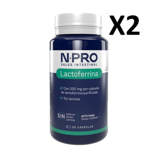 Pack 2 unidades NPro Mibiota Lactoferrina 60 cápsulas