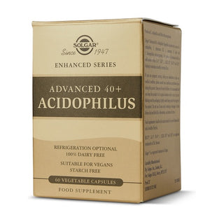 Acidophilus avanzado 40+ probiótico vegano 60 cápsulas vegetales Solgar